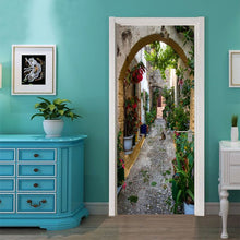 Load image into Gallery viewer, Custom Size Wood Door Stickers For Living Room Bedroom Landscape PVC Self Adhesive Wallpaper Waterproof Renovation Mural Decals