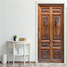 Load image into Gallery viewer, Custom Size Wood Door Stickers For Living Room Bedroom Landscape PVC Self Adhesive Wallpaper Waterproof Renovation Mural Decals