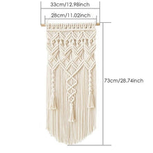 Load image into Gallery viewer, Macrame Boho Tapestry Wall Hanging Hand-woven Home Decoration Accessories Nordic Art Tassel Apartment Dorm Room Decoration